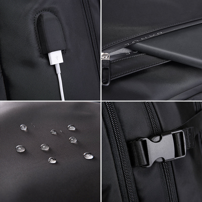 15.6 Laptop USB Charge Travel Backpack Bag - Tophatter Daily Deals