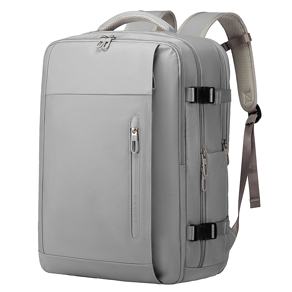 15.6 Laptop USB Charge Travel Backpack Grey Bag - Tophatter Daily Deals