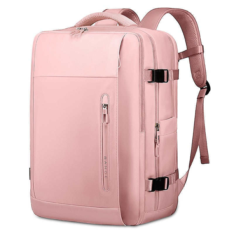 15.6 Laptop USB Charge Travel Backpack Pink Bag - Tophatter Daily Deals