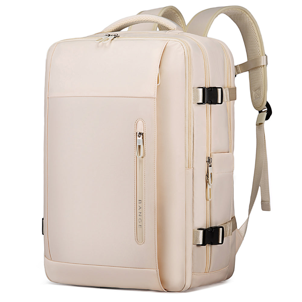 15.6 Laptop USB Charge Travel Backpack White Bag - Tophatter Daily Deals