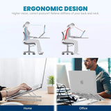 Adjustable Laptop Stand - Laptop Stand Folding Portable Tablet Desktop Holder Office Support UK Accessories - Tophatter Daily Deals