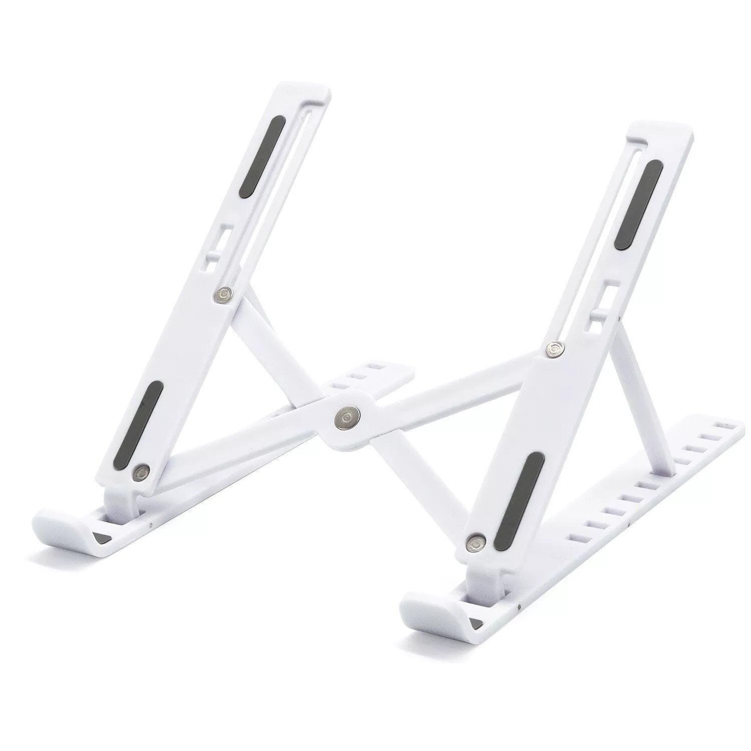 Adjustable Laptop Stand - Laptop Stand Folding Portable Tablet Desktop Holder Office Support UK Accessories - Tophatter Daily Deals