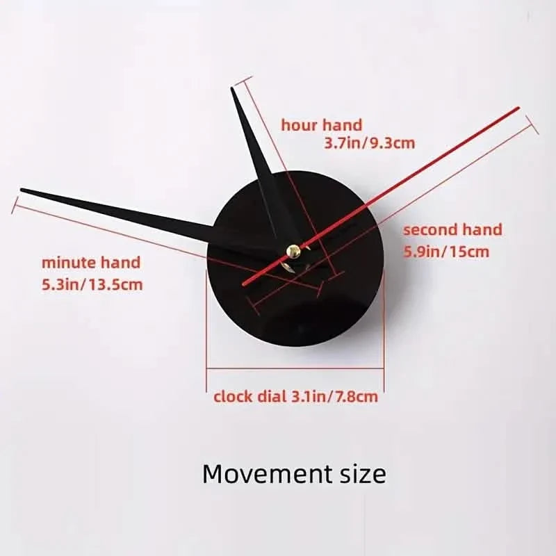 Large 3D Frameless Wall Clock Stickers School, Office & Art Supplies - Tophatter Daily Deals