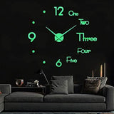 Large 3D Frameless Wall Clock Stickers Luminous School, Office & Art Supplies - Tophatter Daily Deals