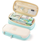 Large Capacity Pencil Case Storage Bag Cyan School, Office & Art Supplies - Tophatter Daily Deals