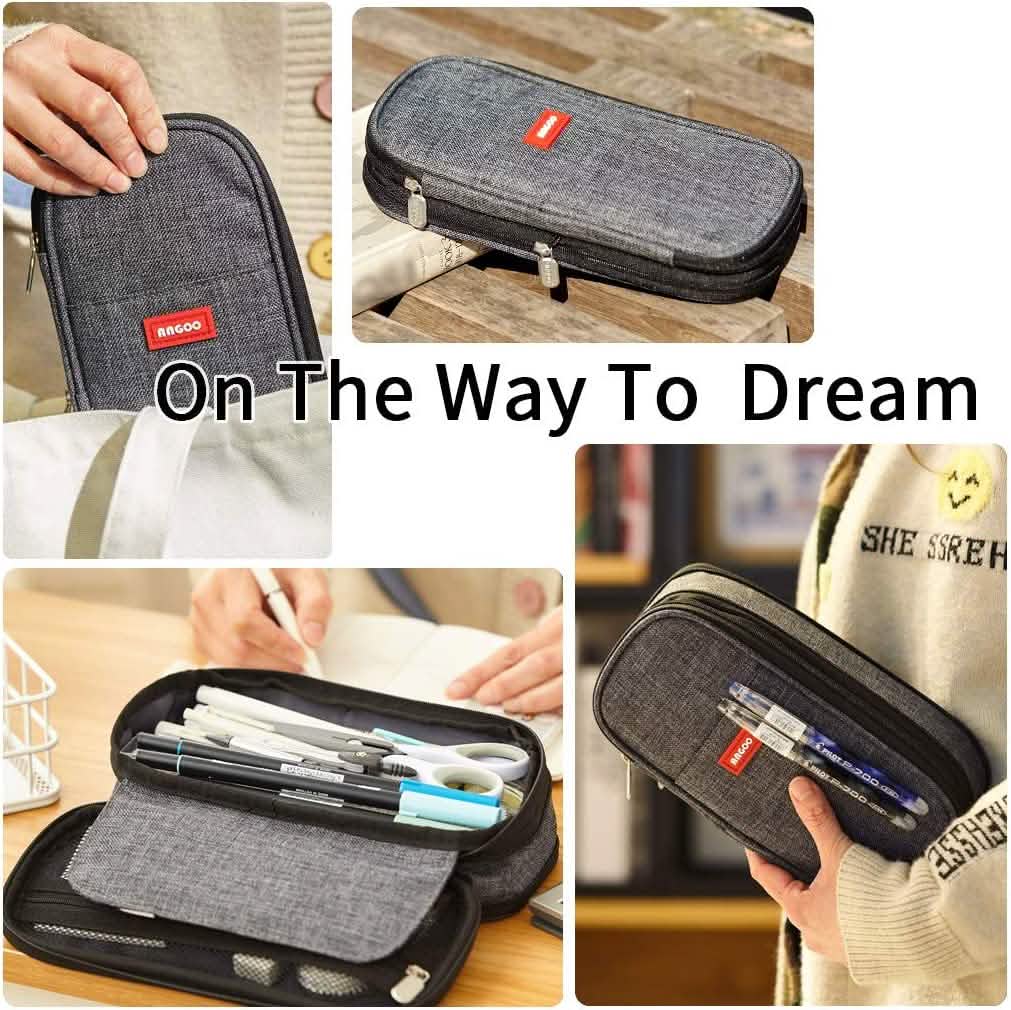 Large Capacity Pencil Case Storage Bag School, Office & Art Supplies - Tophatter Daily Deals