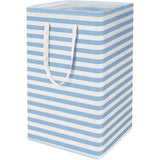 Large Foldable Tall Laundry Basket Storage Basket Blue Storage & Organization - Tophatter Daily Deals