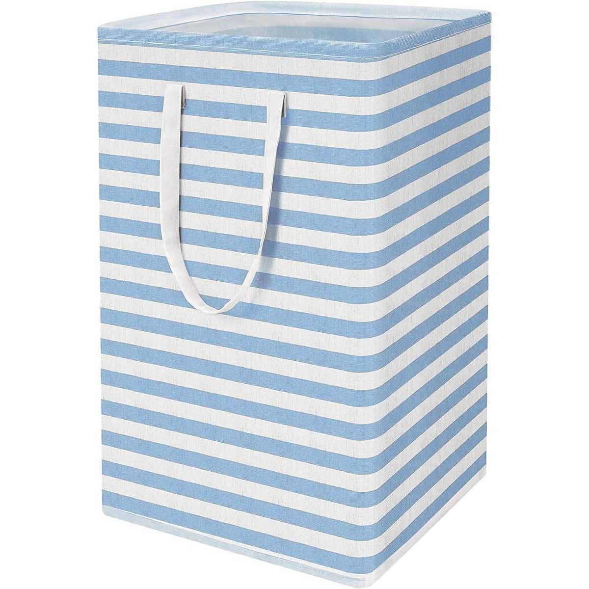 Large Foldable Tall Laundry Basket Storage Basket Blue Storage & Organization - Tophatter Daily Deals