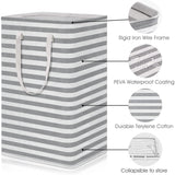 Large Foldable Tall Laundry Basket Storage Basket Storage & Organization - Tophatter Daily Deals