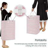 Large Foldable Tall Laundry Basket Storage Basket Storage & Organization - Tophatter Daily Deals
