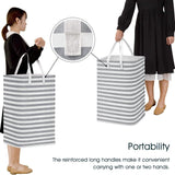 Large Foldable Tall Laundry Basket Storage Basket Storage & Organization - Tophatter Daily Deals