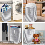 Large Foldable Tall Laundry Basket Storage Basket Storage & Organization - Tophatter Daily Deals