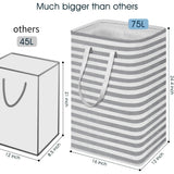 Large Foldable Tall Laundry Basket Storage Basket Storage & Organization - Tophatter Daily Deals
