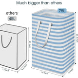 Large Foldable Tall Laundry Basket Storage Basket Storage & Organization - Tophatter Daily Deals