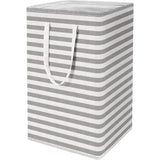 Large Foldable Tall Laundry Basket Storage Basket Gray Storage & Organization - Tophatter Daily Deals