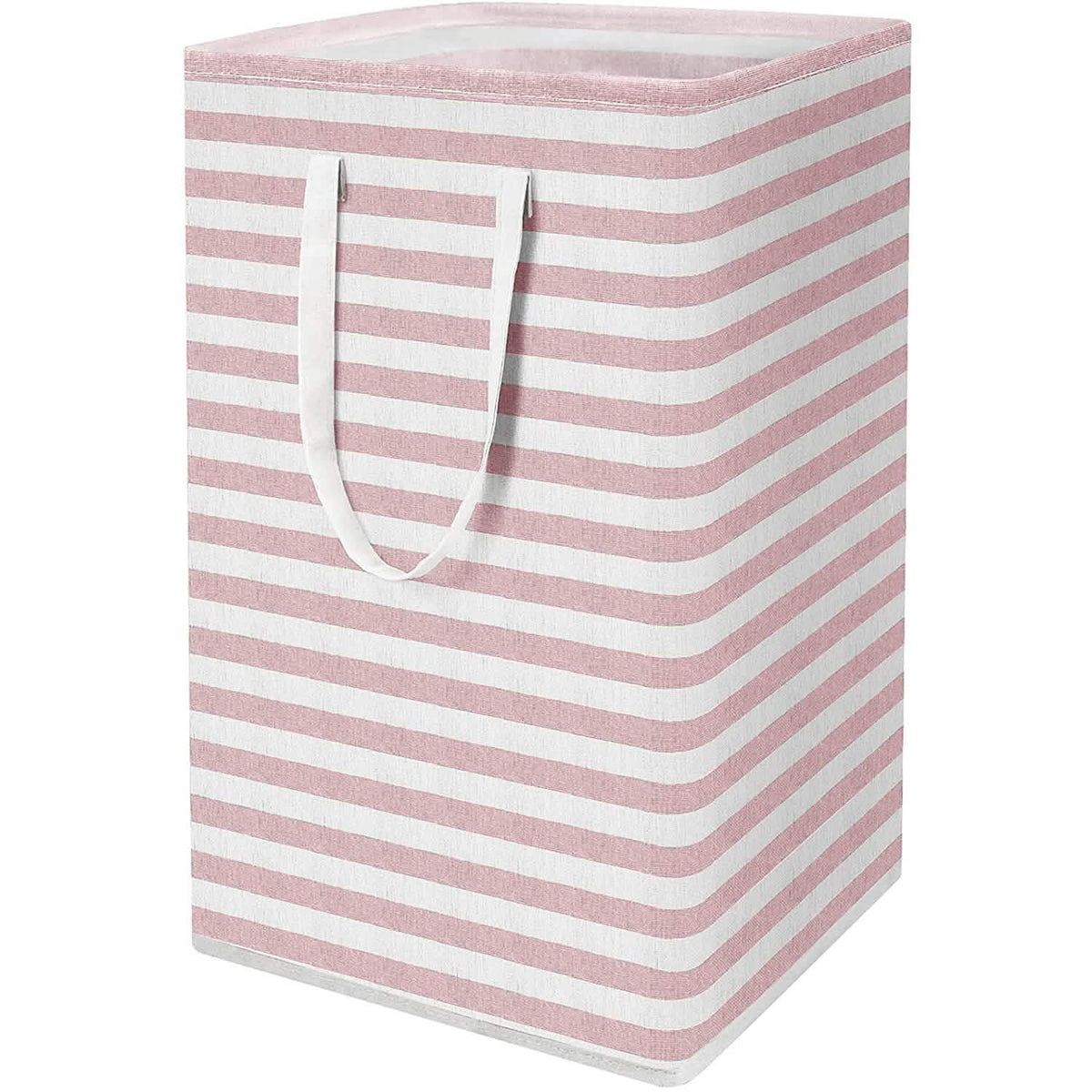 Large Foldable Tall Laundry Basket Storage Basket Pink Storage & Organization - Tophatter Daily Deals