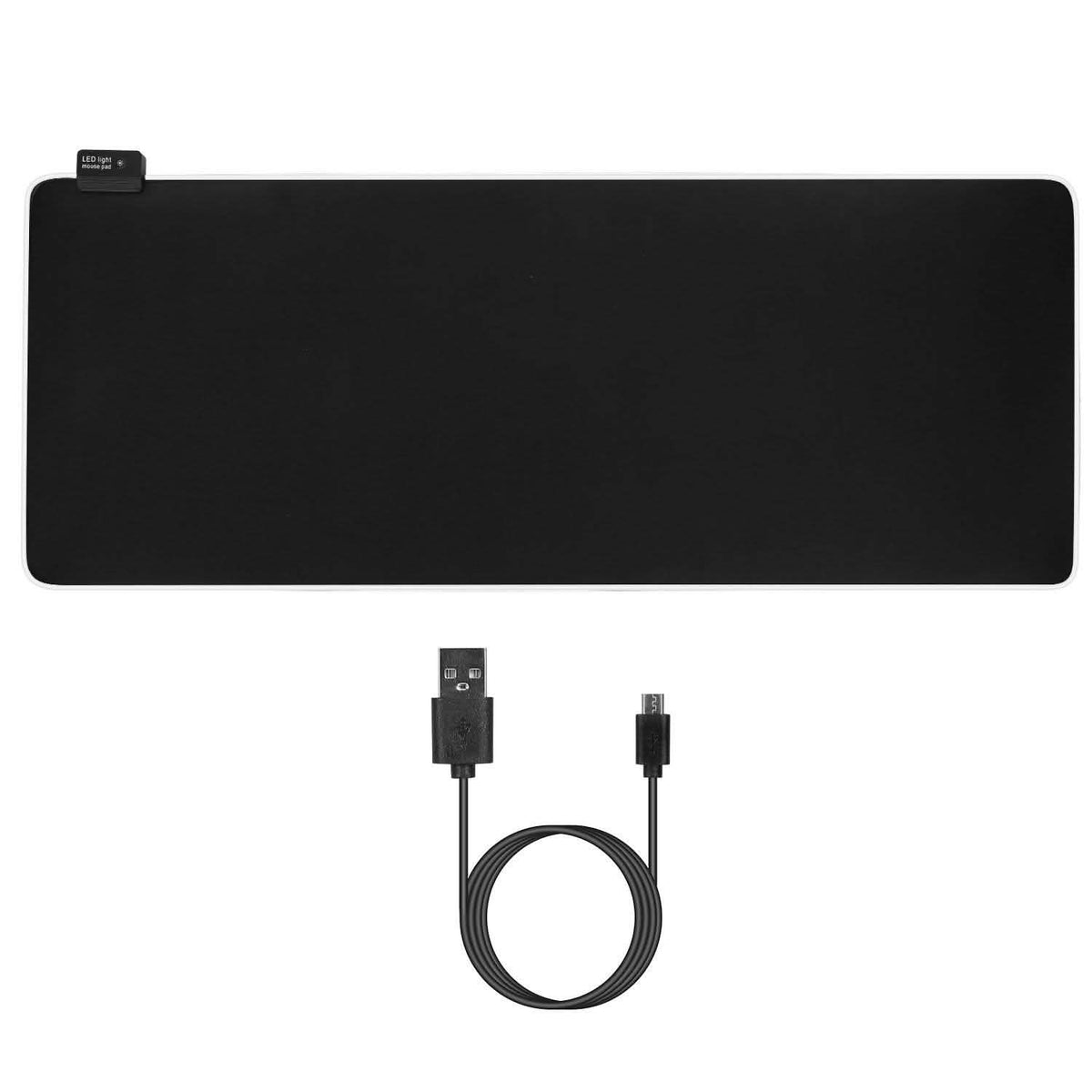 Large LED RGB Computer Keyboard Mouse Mat Computer Accessories - Tophatter Daily Deals