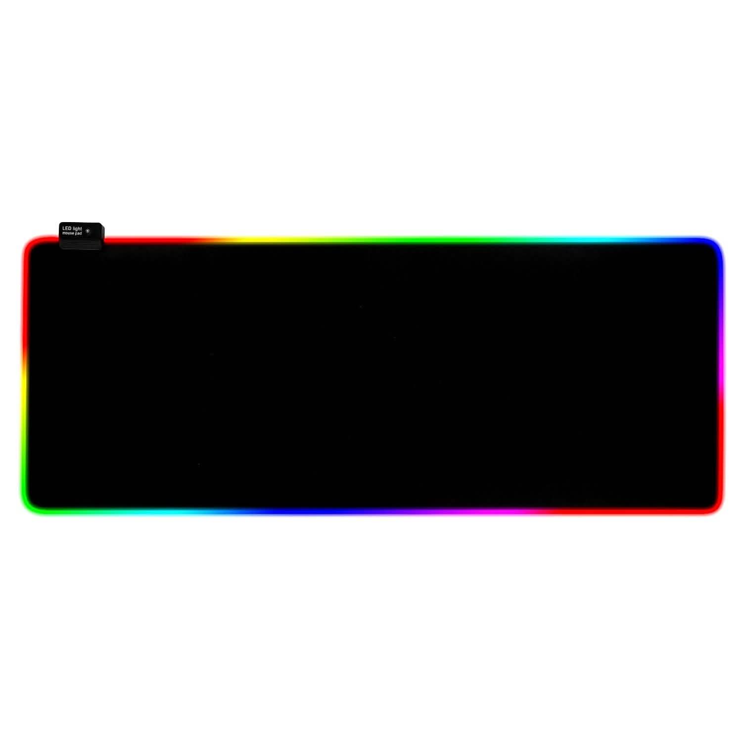 Large LED RGB Computer Keyboard Mouse Mat Computer Accessories - Tophatter Daily Deals