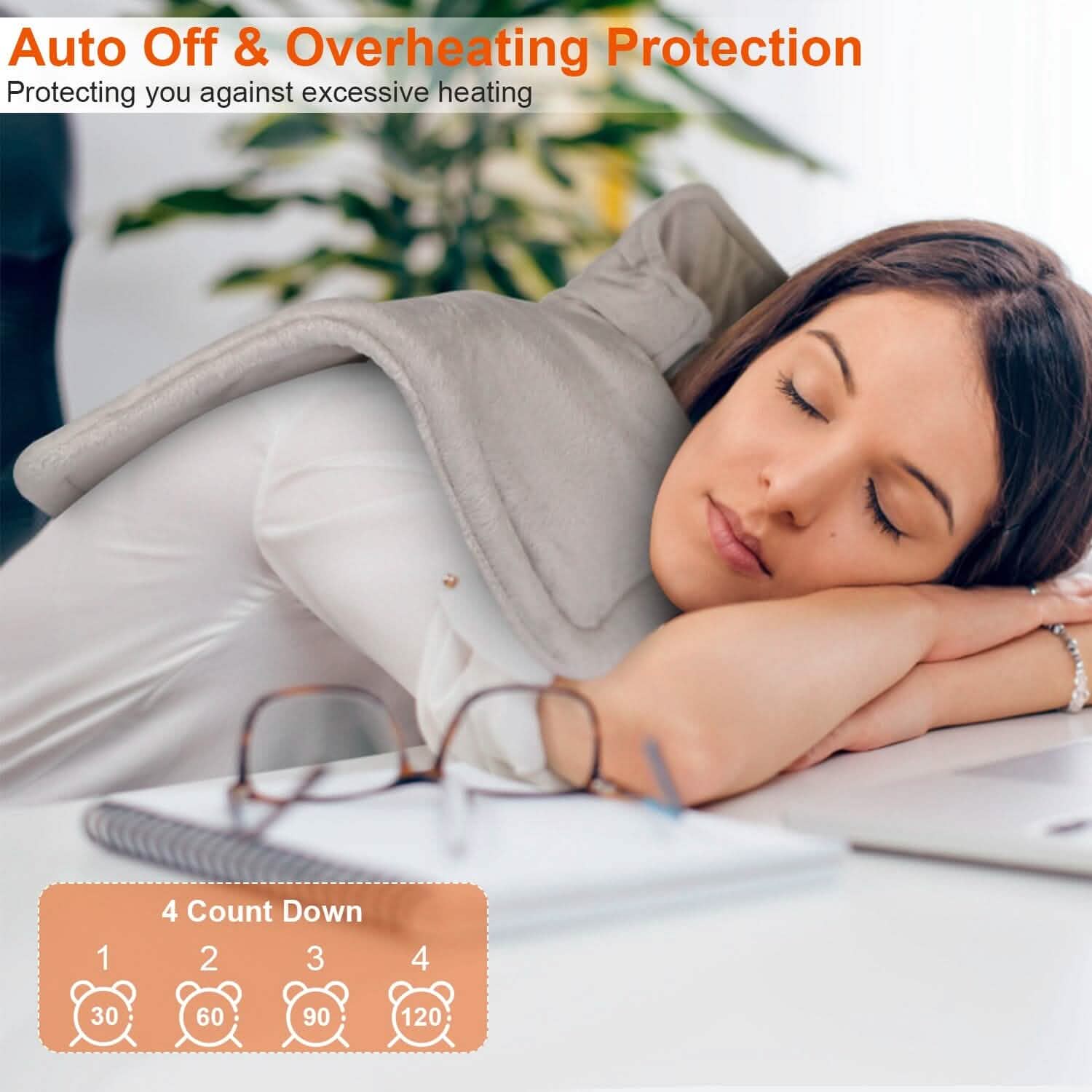 Large Weighted Heating Pad for Neck and Shoulders Health & Wellness - Tophatter Daily Deals