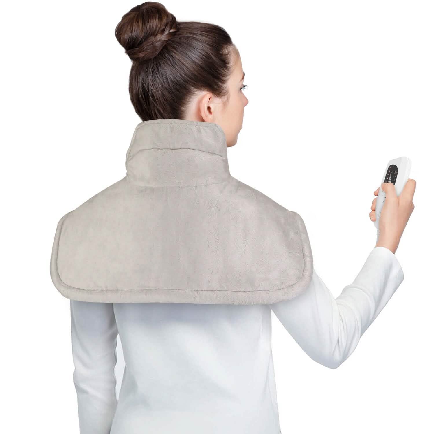 Large Weighted Heating Pad for Neck and Shoulders Health & Wellness - Tophatter Daily Deals