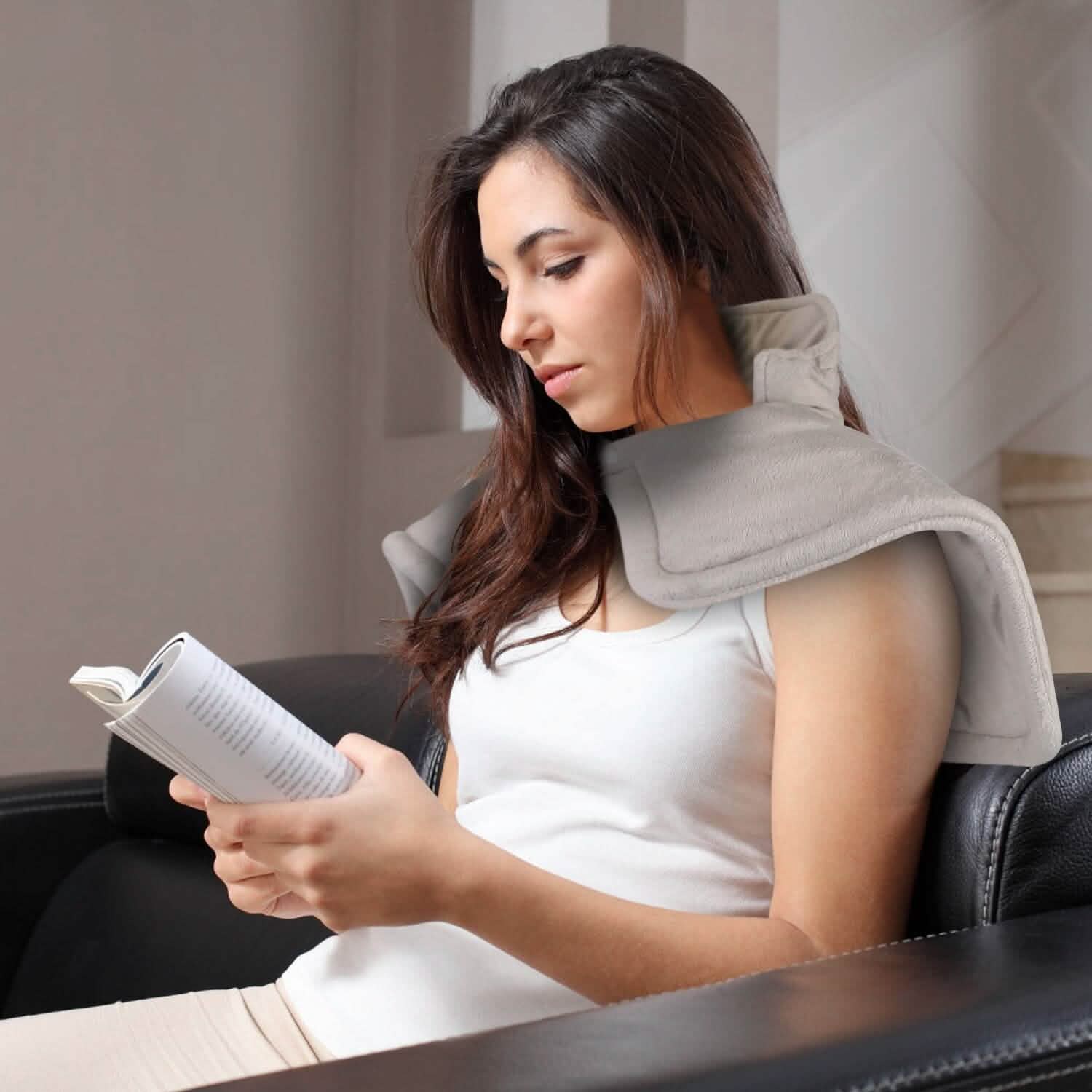 Large Weighted Heating Pad for Neck and Shoulders Health & Wellness - Tophatter Daily Deals