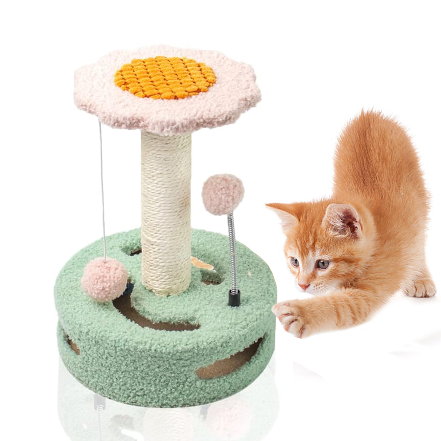 Large Cat Tree – Multi-Level Climbing Frame with Scratching Posts & Cozy Perches Pet Products - Tophatter Daily Deals