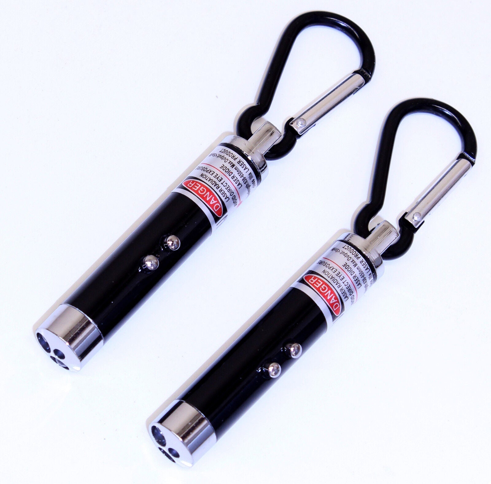3 in 1 Red Laser Flashlight Pointer UV LED Keychain (Value Pack 2 Lasers) - Tophatter Daily Deals