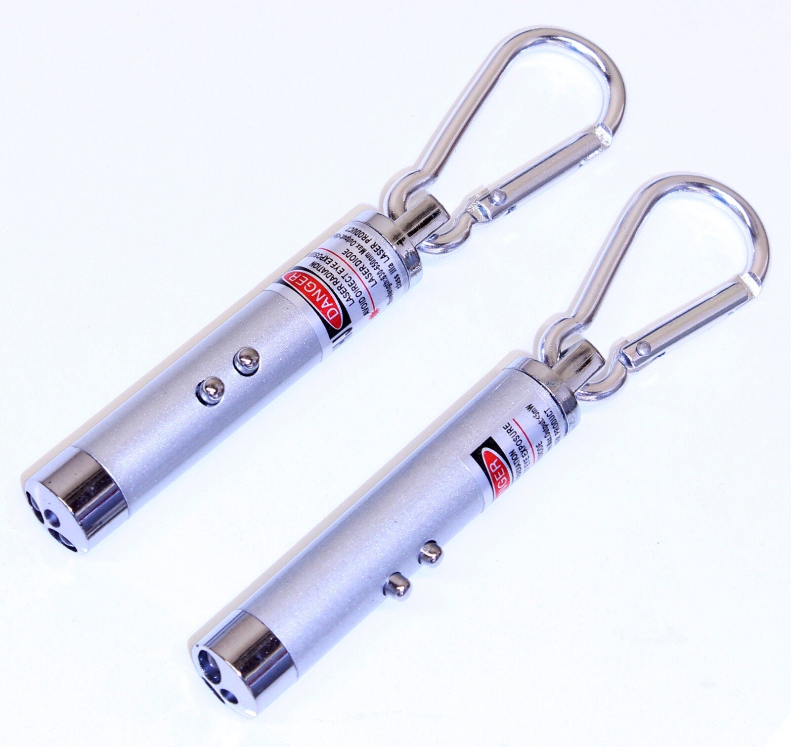 3 in 1 Red Laser Flashlight Pointer UV LED Keychain (Value Pack 2 Lasers) - Tophatter Daily Deals