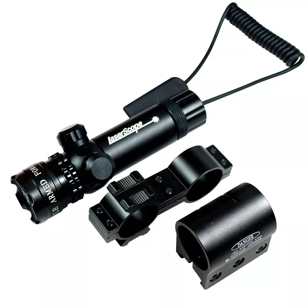 LASER SCOPE SIGHT WITH BARREL AND SCOPE MOUNTS - Tophatter's Army Deals OPTICS & SCOPES - Tophatter Daily Deals