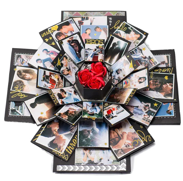 Hexagon Multi-Layer DIY Surprise Photo Album Box - Tophatter Daily Deals