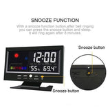 LCD Color Screen Digital Backlight Snooze Alarm Clock Household Appliances - Tophatter Daily Deals