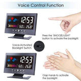 LCD Color Screen Digital Backlight Snooze Alarm Clock Household Appliances - Tophatter Daily Deals