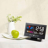 LCD Color Screen Digital Backlight Snooze Alarm Clock Household Appliances - Tophatter Daily Deals