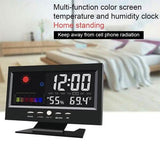 LCD Color Screen Digital Backlight Snooze Alarm Clock Household Appliances - Tophatter Daily Deals