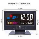 LCD Color Screen Digital Backlight Snooze Alarm Clock Household Appliances - Tophatter Daily Deals