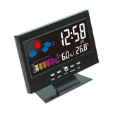 LCD Color Screen Digital Backlight Snooze Alarm Clock Household Appliances - Tophatter Daily Deals