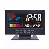 LCD Color Screen Digital Backlight Snooze Alarm Clock Household Appliances - Tophatter Daily Deals