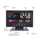 LCD Color Screen Digital Backlight Snooze Alarm Clock Household Appliances - Tophatter Daily Deals