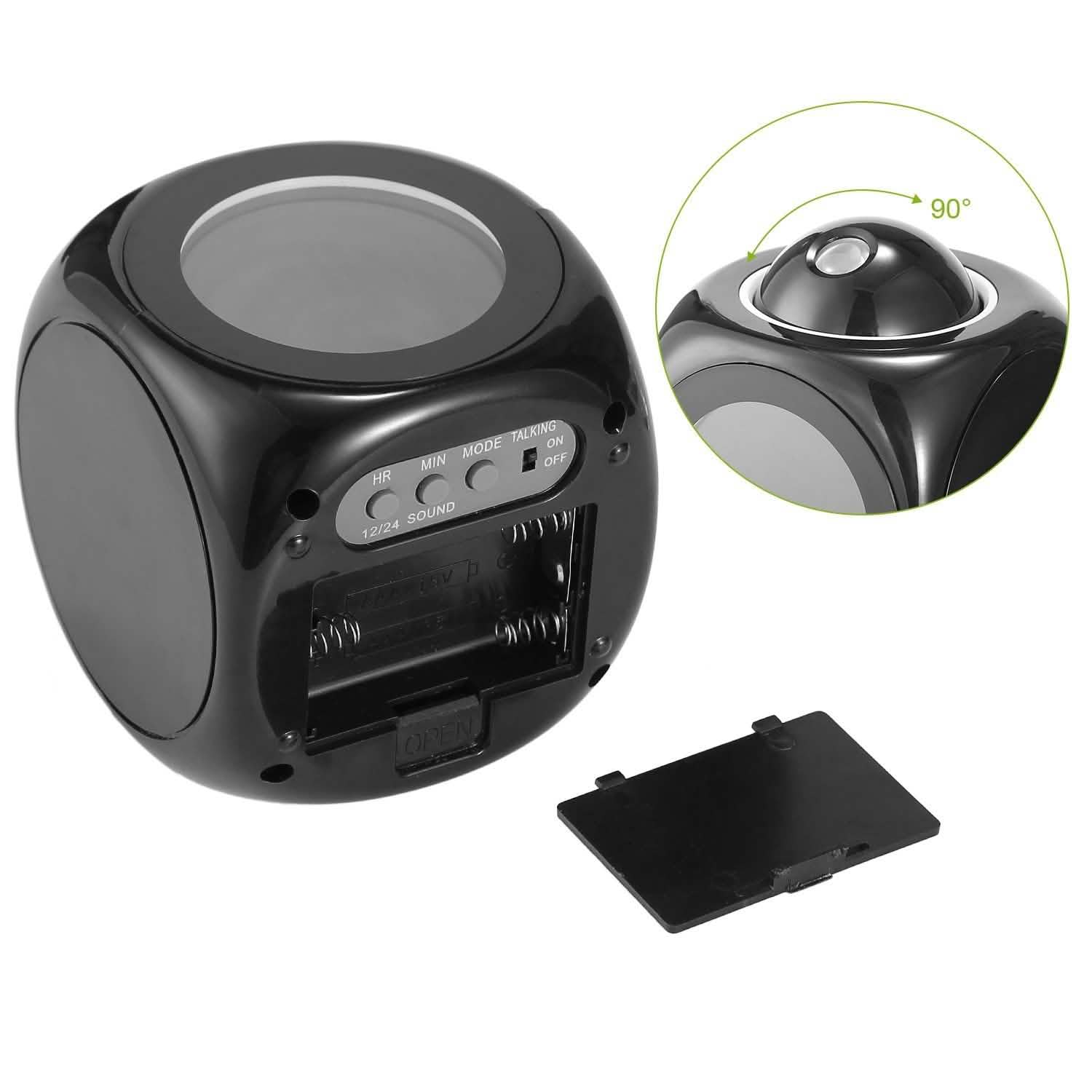 LCD Projection Alarm Clock with Voice Broadcast Function Household Appliances - Tophatter Daily Deals