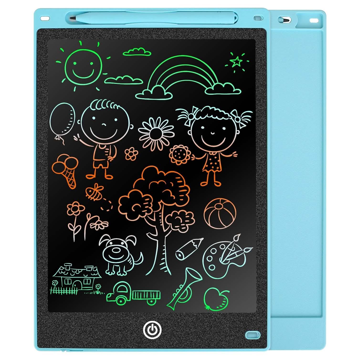 LCD Writing Tablet Electronic Colorful Graphic Doodle Board Blue Toys & Games - Tophatter Daily Deals