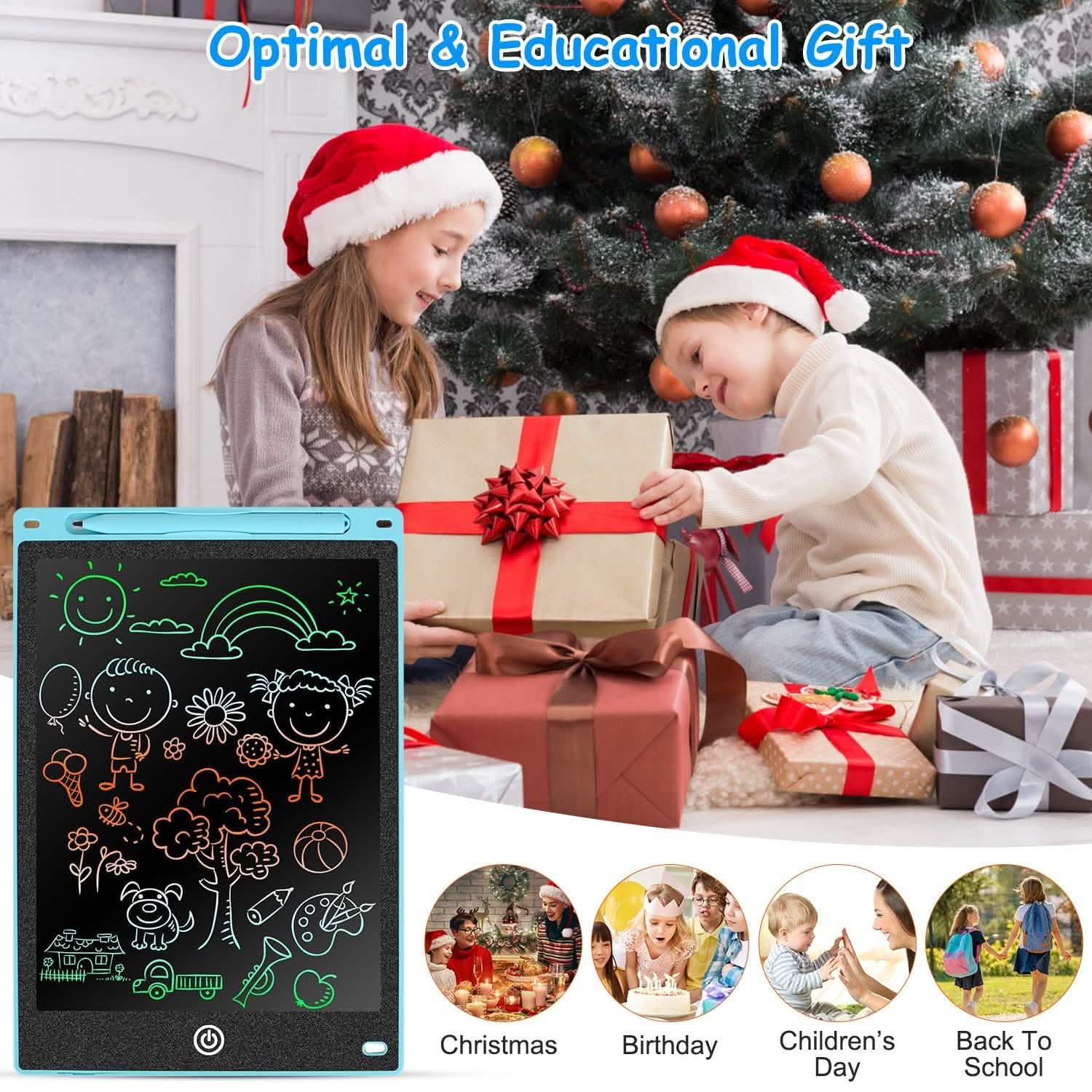 LCD Writing Tablet Electronic Colorful Graphic Doodle Board Toys & Games - Tophatter Daily Deals