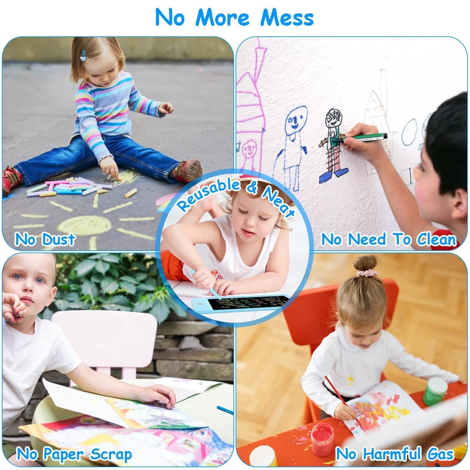 LCD Writing Tablet Electronic Colorful Graphic Doodle Board Toys & Games - Tophatter Daily Deals