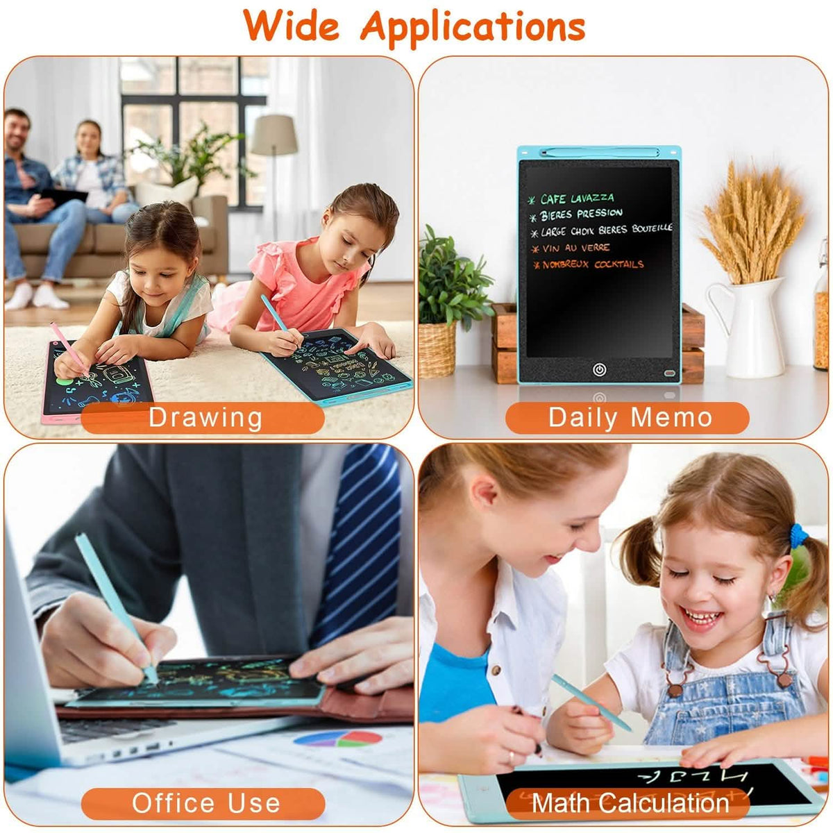 LCD Writing Tablet Electronic Colorful Graphic Doodle Board Toys & Games - Tophatter Daily Deals