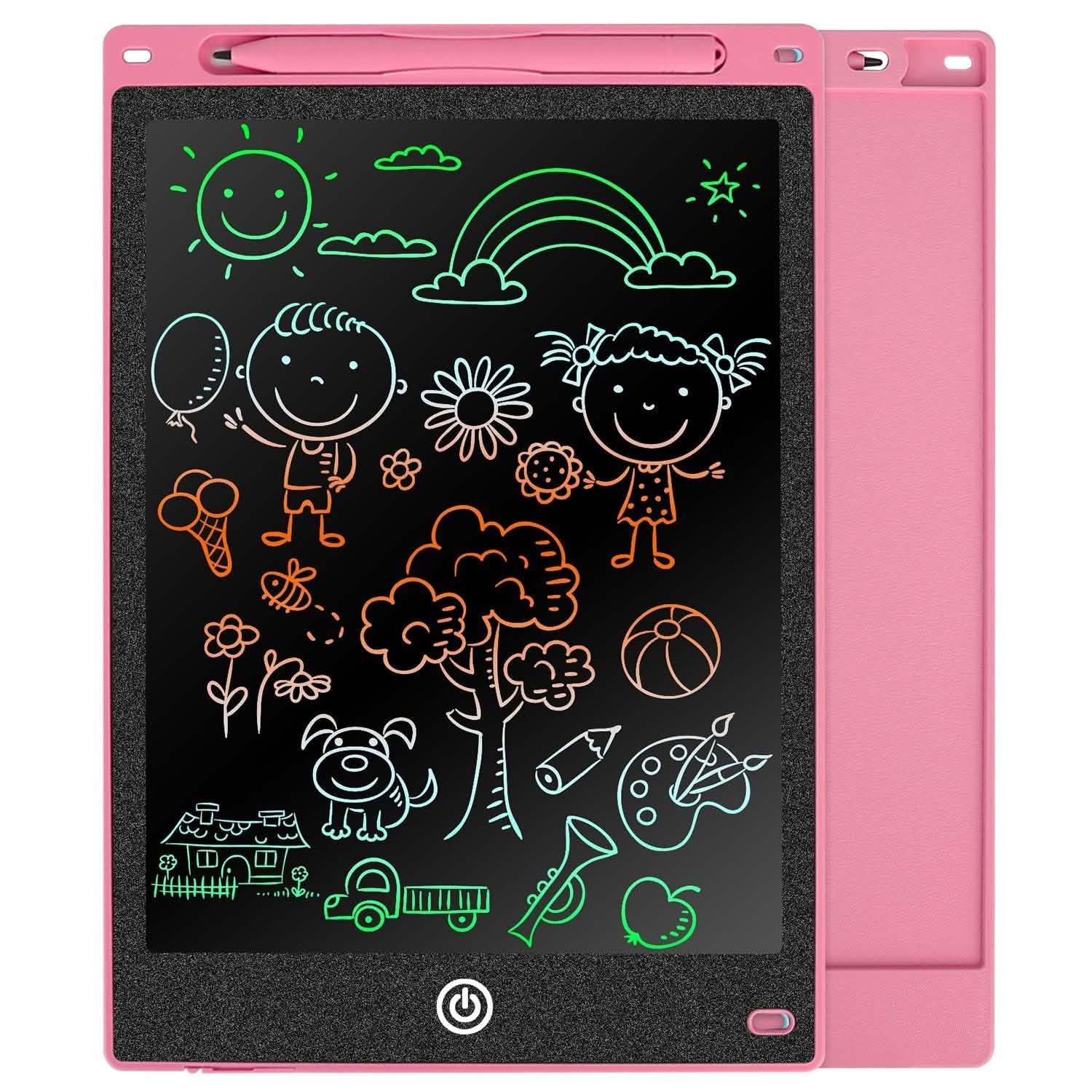 LCD Writing Tablet Electronic Colorful Graphic Doodle Board Red Toys & Games - Tophatter Daily Deals