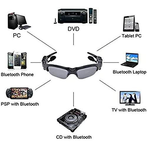 Leaden Wireless Bluetooth MP3 Sunglasses Sunglasses - Tophatter Daily Deals