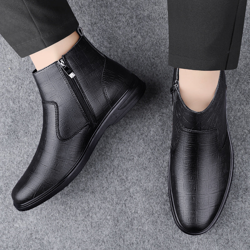 Leather Men Chelsea Boots Boots - Tophatter Daily Deals