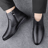 Leather Men Chelsea Boots Boots - Tophatter Daily Deals