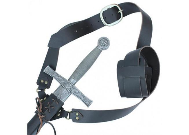 Leather Waist Hanger Frog Baldric Sword Hanger historical period - Tophatter Daily Deals