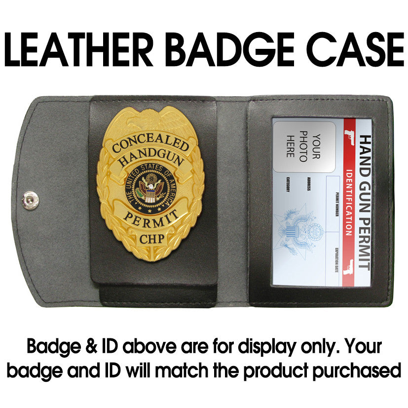 Marshal Style Concealed Weapon Permit Badge Set - Tophatter's Weapons'N'Deals Badges - Tophatter Daily Deals