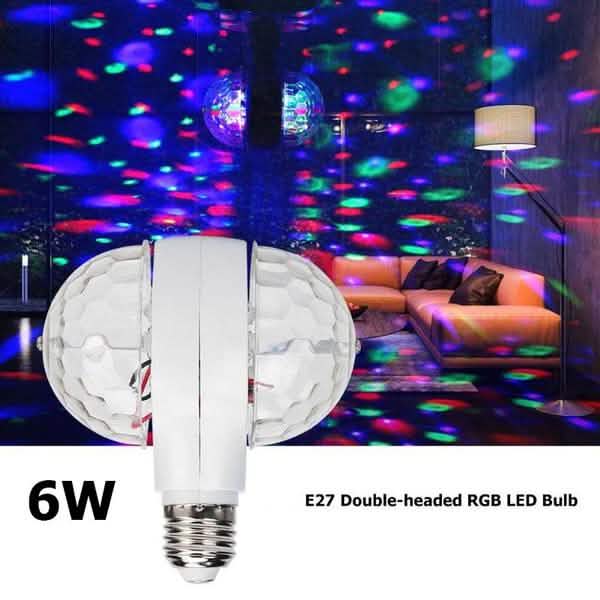 LED 6W Rotating Bulb Light Indoor Lighting - Tophatter Daily Deals